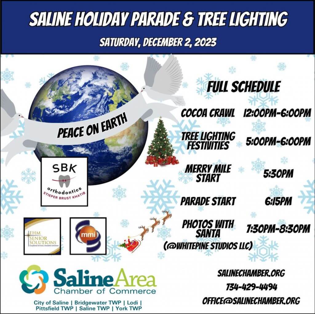 Holiday Parade & Tree Lighting Saline Area Chamber of Commerce